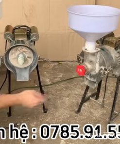 Chuẩn bị gạo và lắp máy xay bột gạo nước - chi tiết máy 2
