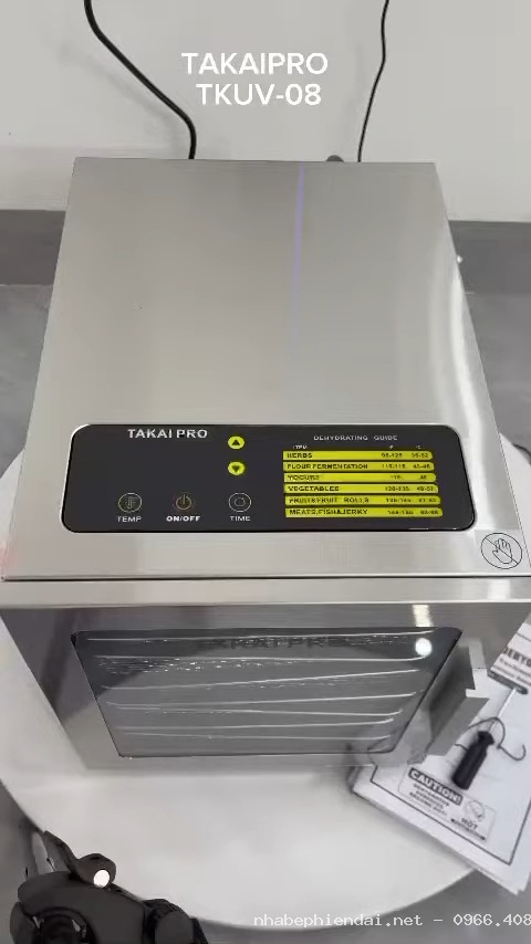 Review máy sấy thực phẩm Takaipro 8 khay TKUV-08 có đèn UV diệt khuẩn hiện đại
