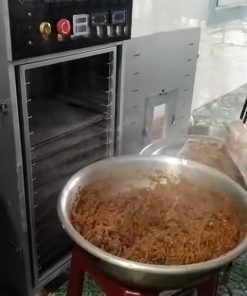 Máy sấy khô gà khô bò dùng để sấy thịt gà xé và thịt bò tẩm gia vị