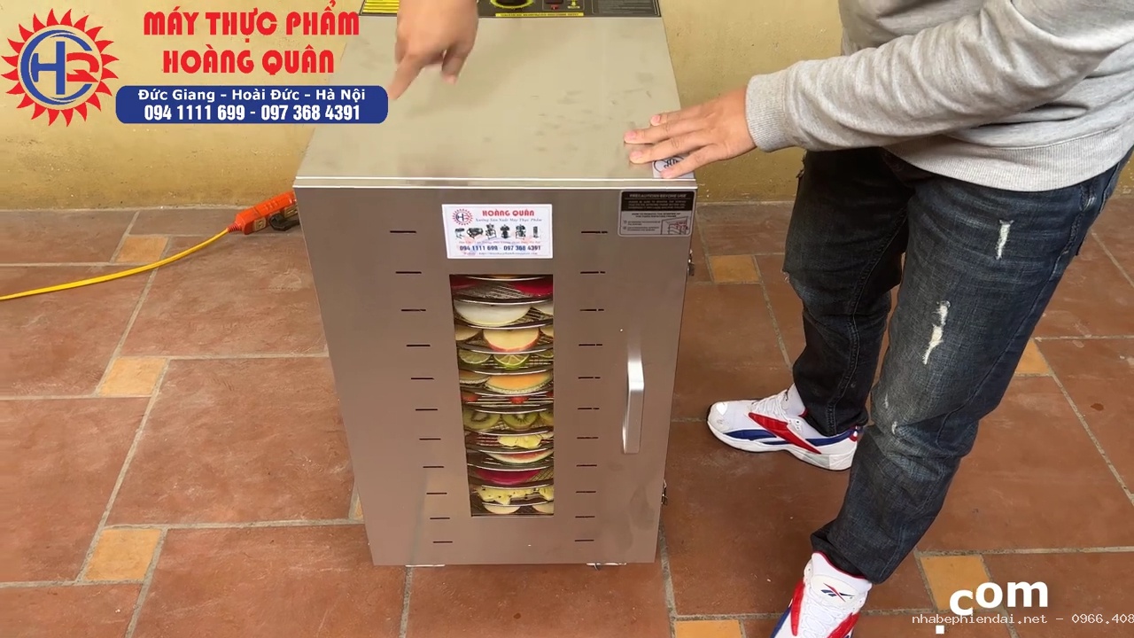 Máy sấy hoa quả 16 khay xoay sấy thực phẩm, dược liệu và hải sản