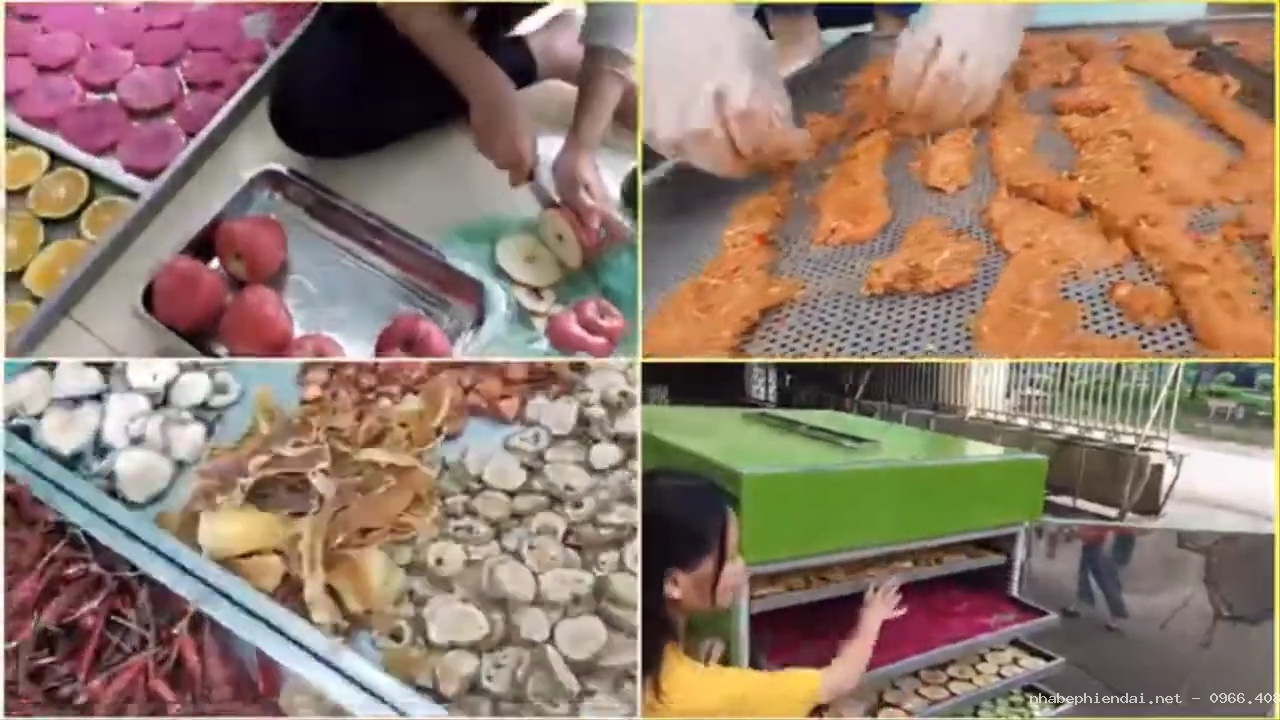 Máy sấy nông sản thực phẩm đa năng Bình Quân sấy khô, sấy giòn, sấy dẻo