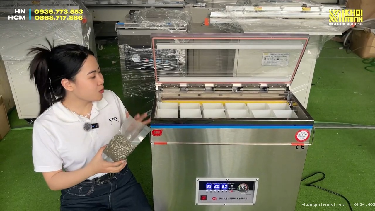 Máy hút chân không công nghiệp LD660 đóng gói trà, chè và cà phê