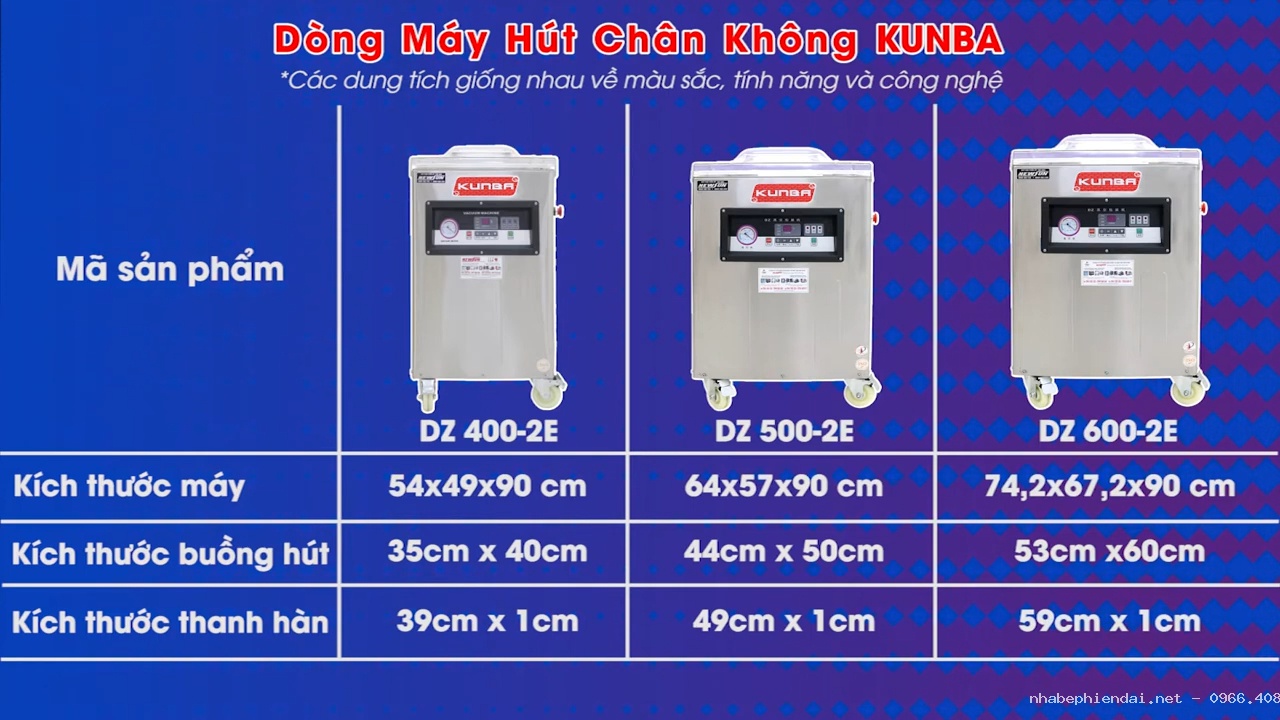 Máy hút chân không buồng đơn Kuban DZ500-2E