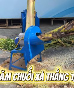 Máy băm chuối xả thẳng 1,5 kW băm chuối, rau cỏ, thân ngô