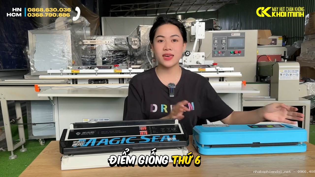 So sánh máy hút chân không tự động MS175 và máy hút chân không bán tự động B290