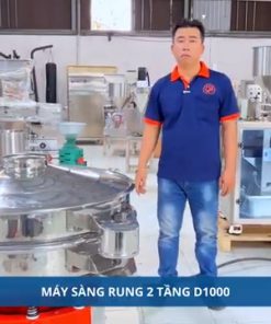 Máy sàng rung phân loại 2 tầng , kích thước máy 215×78× 115 , điện 220v , năng xuất 1000-2000kg/h