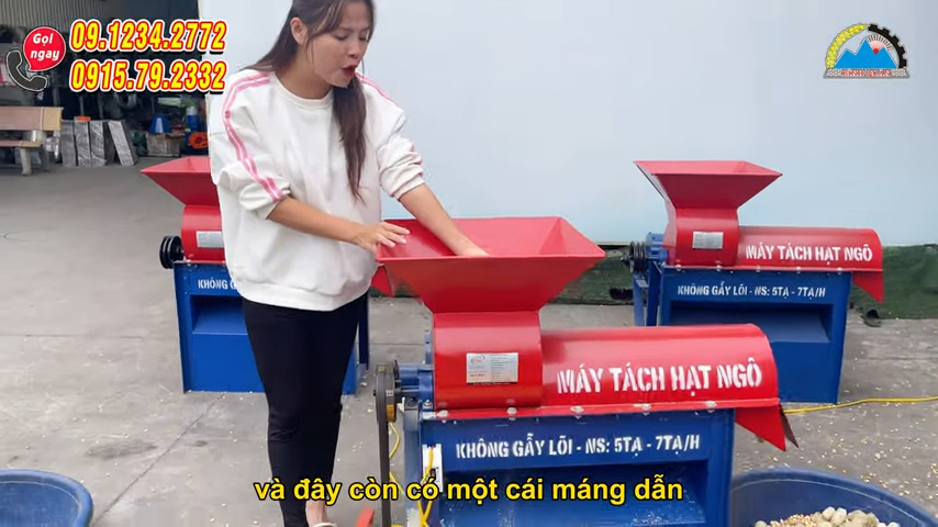(431) Máy Tách Hạt Ngô Bình Quân - Tách Siêu Nhanh - Sạch Tới 99% (3)