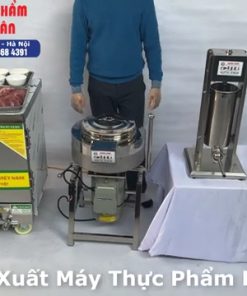 TRỌN BỘ MÁY LÀM XÚC XÍCH 4KG CHO HỘ KINH DOANH ( MÁY XAY + MÁY NHỒI + MÁY CUỘN + MÁY HẤP)