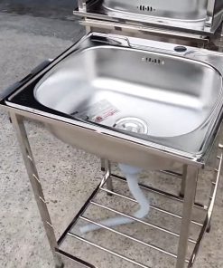 Chậu rửa bát inox 1 hố có sẵn chân CR-A8C - chi tiết máy 2