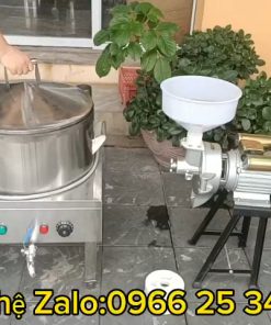 NỒI TRÁNG BÁNH KẾT HỢP VỚI MÁY NGHIỀN BỘT ƯỚT MINI