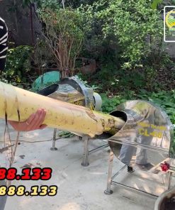 Máy băm cỏ thái chuối inox - chi tiết máy 4