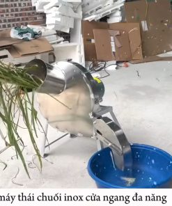 Máy thái chuối INOX siêu mịn cắt chuối nguyên cây băm cỏ voi