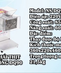 MÁY THÁI THỊT DQ90 - chi tiết máy 2