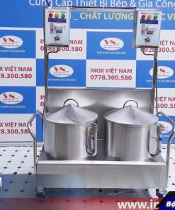 Bộ 2 nồi tráng bánh cuốn bằng điện công nghiệp