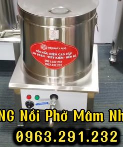 Cách sử dụng nồi nấu phở mâm nhiệt 50L đúng kỹ thuật