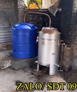 Bộ nồi nấu rượu bằng đồng đun củi