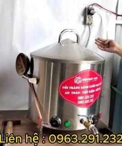 Bộ nồi tráng bánh cuốn điện gồm 3 sản phẩm