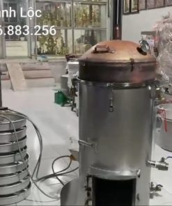 Nồi hơi nấu rượu gia đình 10kg gạo bếp liền thân