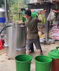 Tủ Cơm Kết Hợp Nồi Hơi Nấu Rượu Bằng Củi Tiết Kiệm Nhiên Liệu