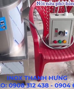 Nồi nấu phở bằng điện 40 lít tủ điện rời có rổ hầm xương - chi tiết máy 3