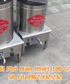 Nồi nấu phở mâm nhiệt 100L - chi tiết máy 2