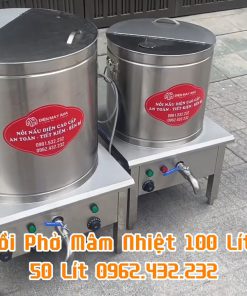 Nồi nấu phở mâm nhiệt 100L 50L