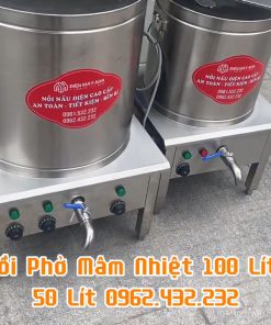 Nồi nấu phở mâm nhiệt 100L - chi tiết máy 3