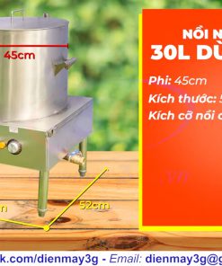 Nồi Nấu Cháo Công Nghiệp 30L, 40L, 50L