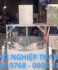 Nồi nấu gia nhiệt có cánh khuấy lật nghiêng 150 lít