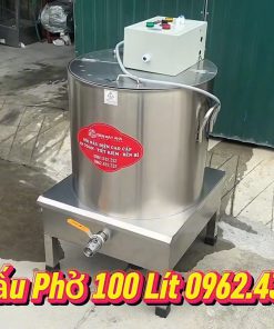 Nồi nấu phở điện 100L đun sôi nhanh chóng