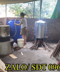 Nồi Nấu Rượu 20kg Gạo Kết Hợp Điện