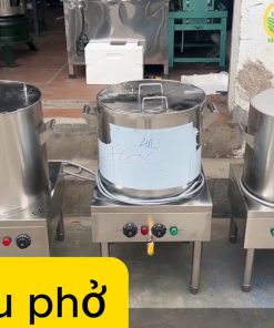 Nồi nấu phở điện 50L đế vuông thanh nhiệt