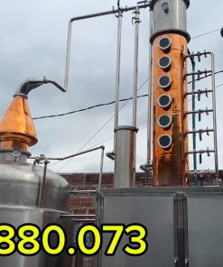 Nồi nấu rượu truyền thống bằng tháp chưng cất đa tầng