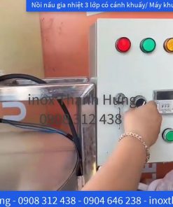 Nồi Nấu Gia Nhiệt 3 Lớp Inox 1000L - chi tiết máy 2