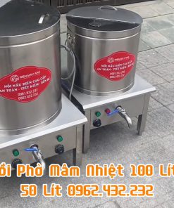 Nồi Nấu Phở Mâm Nhiệt 100 Lít Cho Quán Phở Và Bếp Ăn