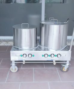Nồi Nấu Phở Đôi 30L & 50L Có Bánh Xe Tay Đẩy