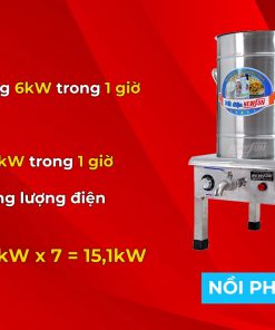 Nồi nấu phở điện NEWSUN - chi tiết máy 3