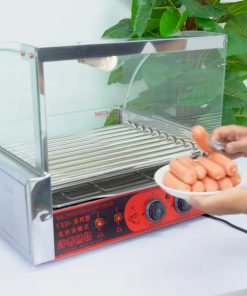 Máy Nướng Xúc Xích 10 Thanh Quay Tự Động