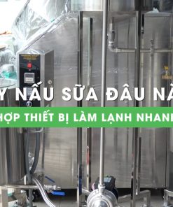 Máy nấu sữa đậu nành thanh trùng VinaOrganic năng suất 1000 chai/ngày
