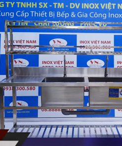 Chậu Rửa Công Nghiệp 2 Hố Cánh Trái CR-29