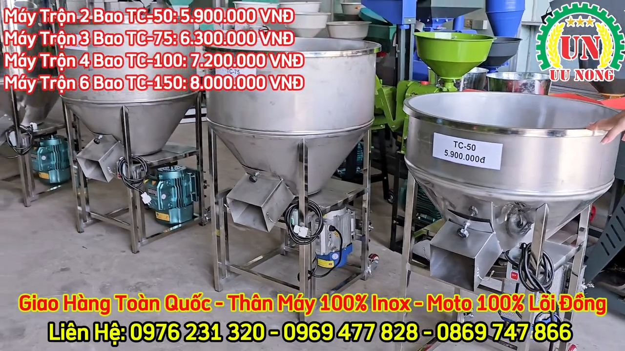 Máy Trộn Thức Ăn, Gia Vị TC50 Đến TC150