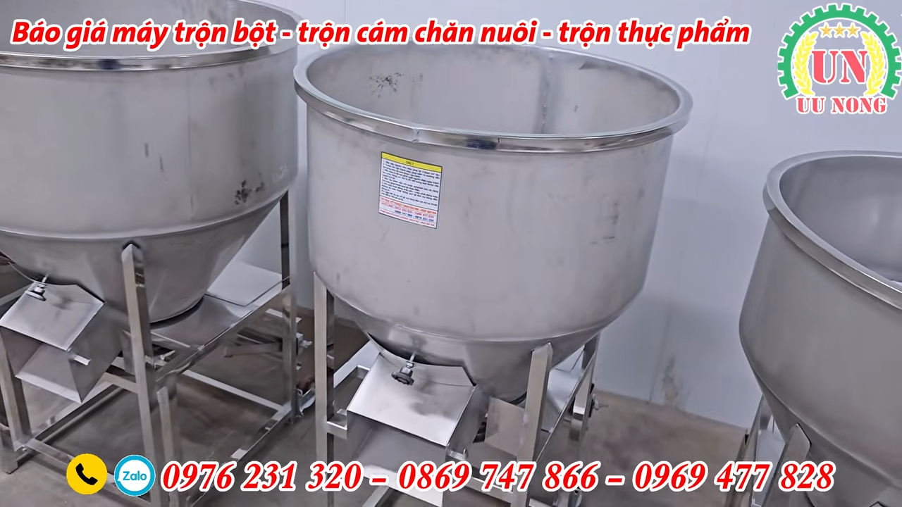 Máy trộn cám inox giá rẻ – 50kg đến 150kg