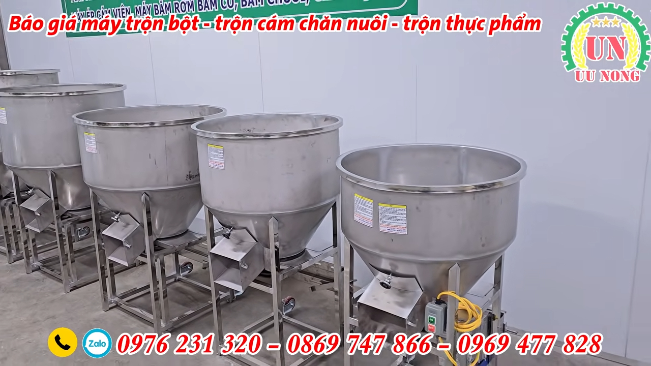 Máy trộn cám inox giá rẻ – 50kg đến 150kg