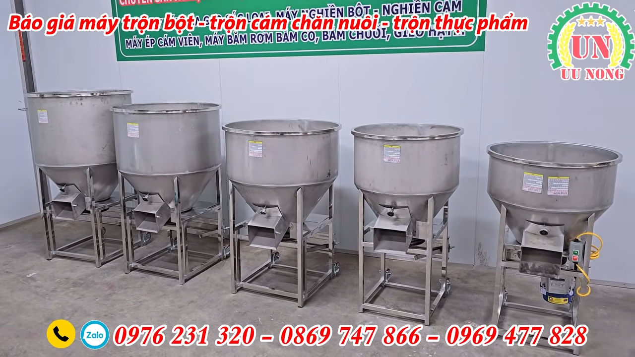 Máy trộn cám inox giá rẻ – 50kg đến 150kg
