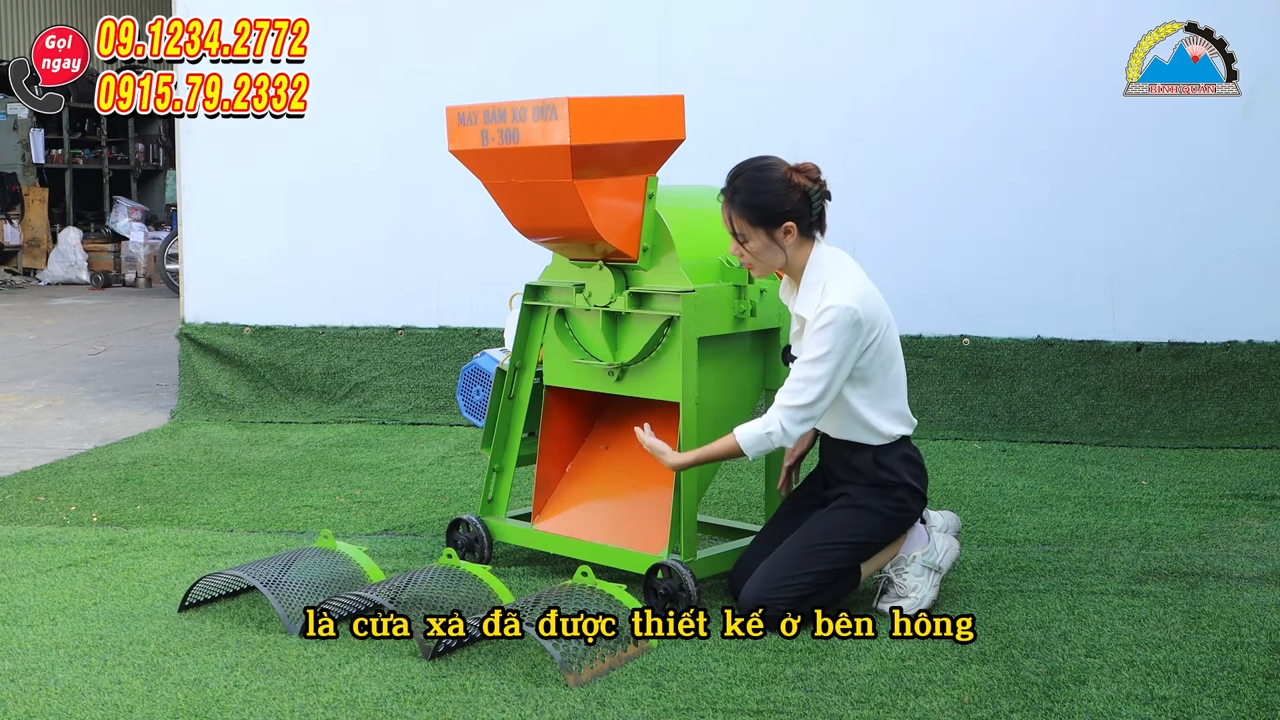 Máy xay xơ dừa B300 phiên bản mới băm vỏ dừa tạo mùn dừa cho trồng cây