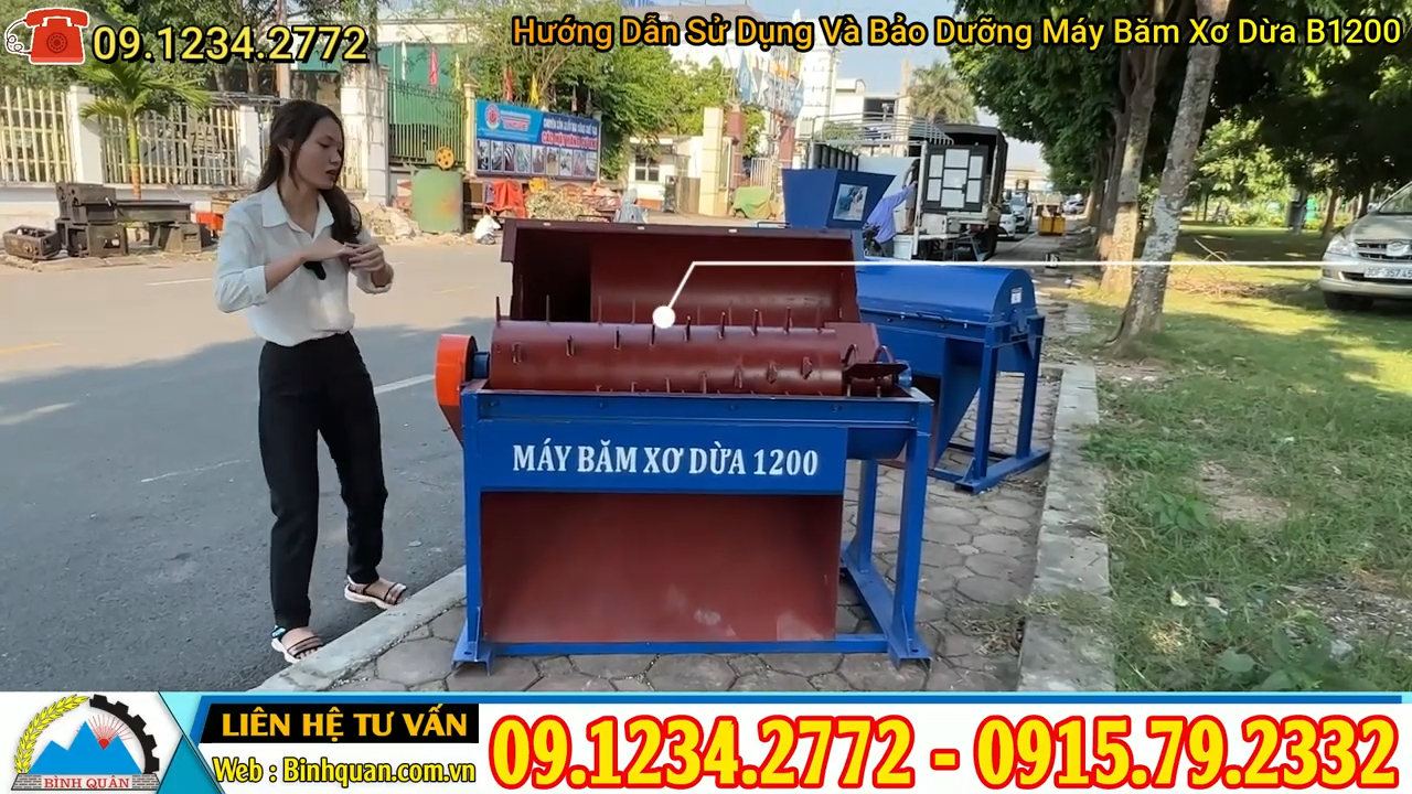 Máy xay xơ dừa B1200