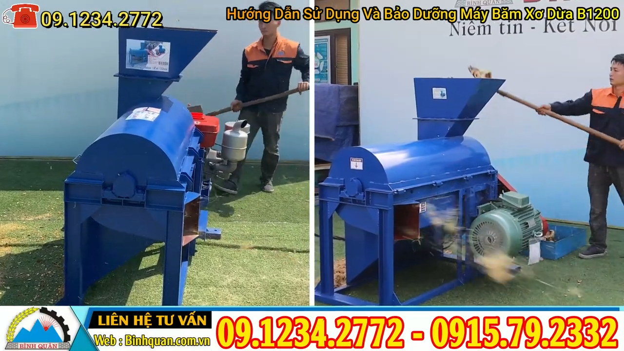 Máy xay xơ dừa B1200
