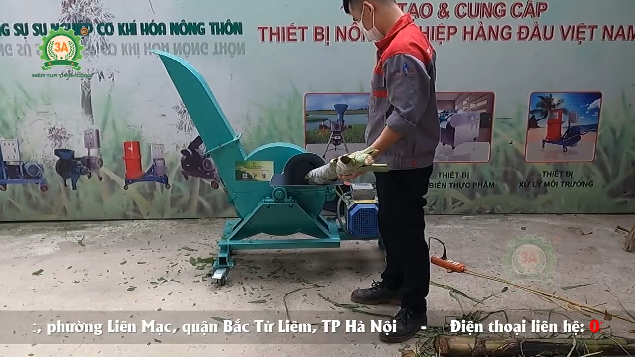 (898) Máy Băm Cỏ Voi, Cây Chuối Cho Trang Trại Chăn Nuôi Trâu Bò 3A3Kw Quy Mô Vừa Và Nhỏ (1)