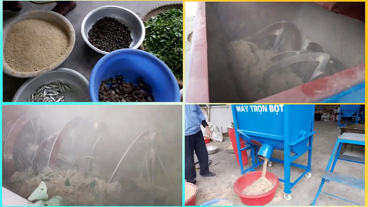 Máy trộn cám gà, vịt, heo, dung tích đa dạng phù hợp chăn nuôi