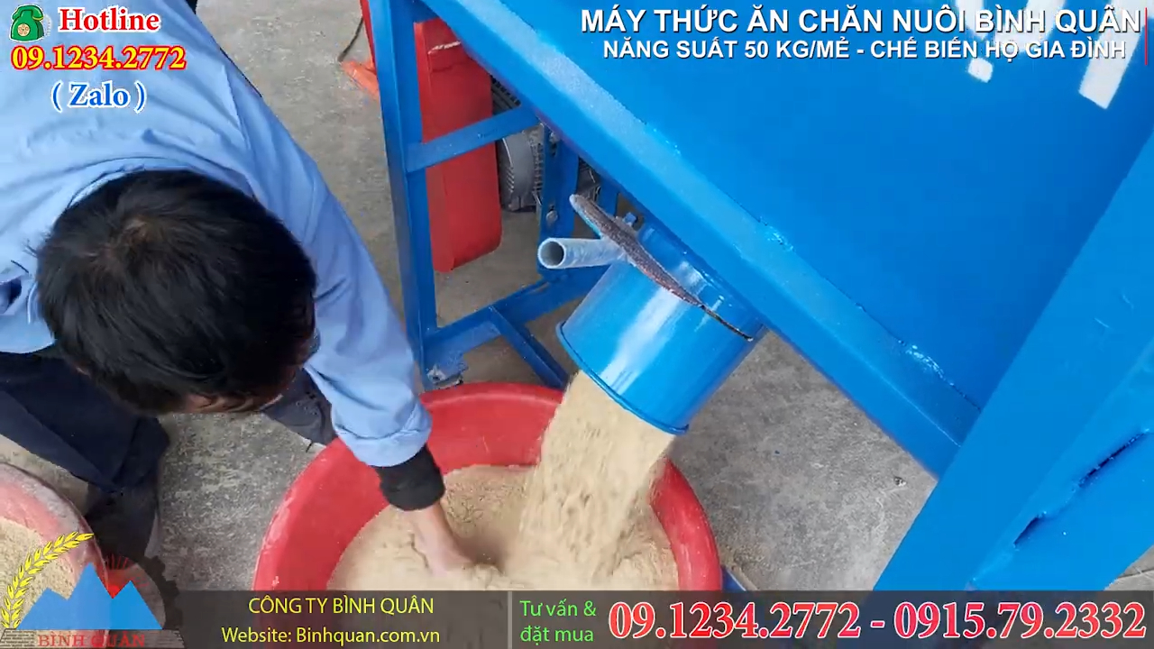 Máy trộn cám gà, vịt, heo, dung tích đa dạng phù hợp chăn nuôi